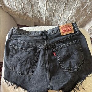 Levi's Women's Black Denim Shorts